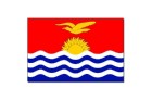 7. vietu ieņem Kiribati. Sarkanā krāsa simbolizē debesis, zilā krāsa - Kluso okeānu. Austoša saule simbolizē tropu sauli, jo Kiribati atrodas abās ekv 14