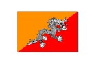 6. vietu ieņem Butāna. Oranžā krāsa simbolizē teokrātisko monarhiju un sarkanā krāsa - budistu reliģiju. Pūķis simbolizē visu tautu un tas savos nagos 15