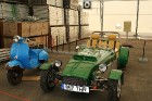 Muzejam pēc speciāla pasūtījuma ir izgatavota arī šī seno laiku automašīna ZEV SEVEN ar iebūvētu elektromotoru 24