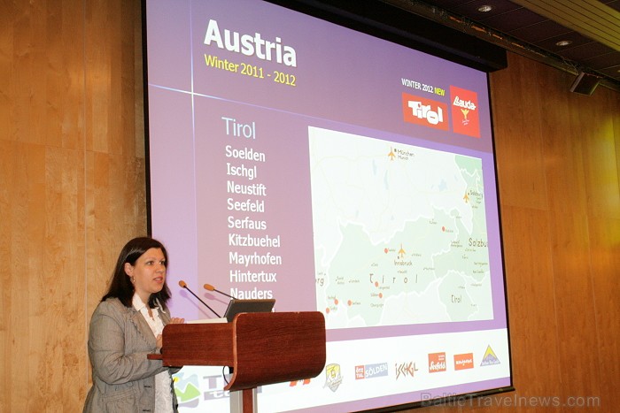 Ar Austriju kā tūrisma galamērķi klātesošus iepazīstina Olga Chupova - tūroperatora Tez Tour Austrijas biroja pārstāve Ar Austriju kā tūrisma galamērķi klātesošus iepazīstina Olga Chupova - tūroperatora Tez Tour Austrijas biroja pārstāve 66614