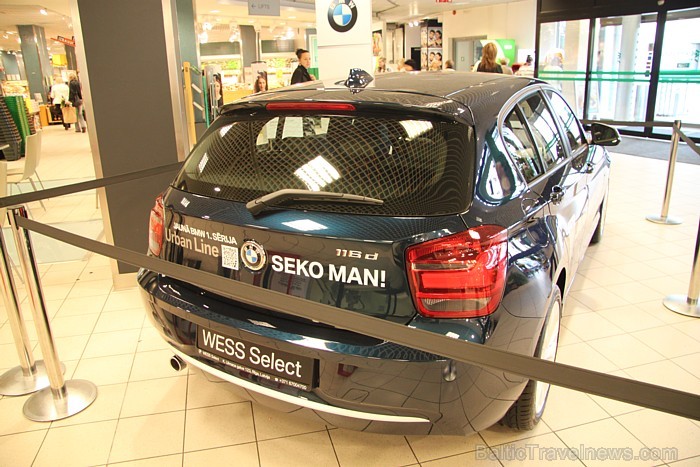 BMW dīlera Wess Select BMW 116d Urban Line prezentācija universālveikalā Stockmann 67154