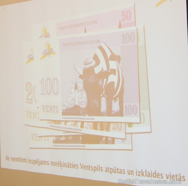 Ventspils paziņo preses konferencē 12.10.2011, kas notika viesnīcā Bergs, par jaunas valūtas apriti - Venti. Vairāk informācijas - www.Visitventspils. 67858