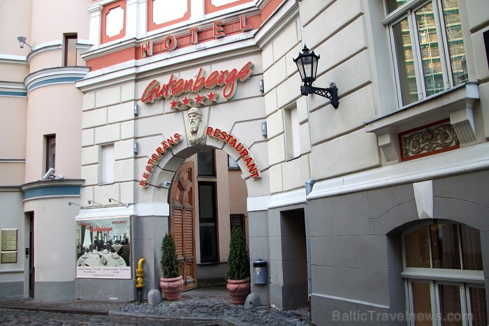 Viesnīcas un restorāns Gutenbergs atrodas Doma laukumā 1 www.gutenbergs.eu 67957