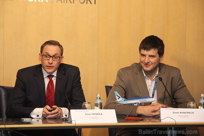 Lidsabiedrības «Estonian Air» vadītājs Tero Taskila un «Estonian Air» biznesa analītiķis Svens Kukemelks Lidsabiedrības «Estonian Air» vadītājs Tero Taskila un «Estonian Air» biznesa analītiķis Svens Kukemelks 73102