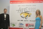 Ķīpsalas izstādes «Auto 2012» sejas ir «Mis un Misters Latvija 2011» Eva Dombrovska un Kaspars Romanovs - www.bt1.lv 15