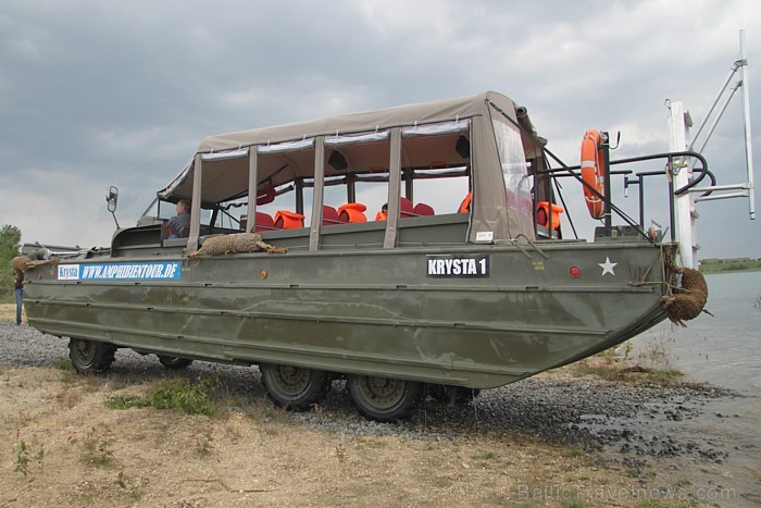 Piedzīvojumu ceļojums ar militāro amfībiju DUKW 353 pa Leipcigas apkārtnes ezeriem un sauszemi -  www.amphibientour.de 75493