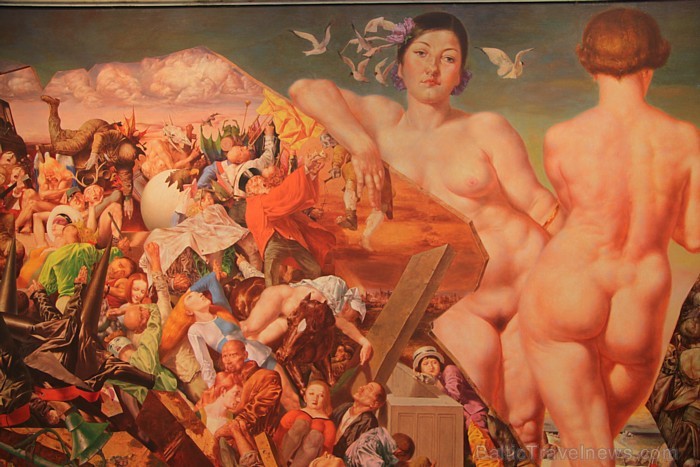 Tēlotājmākslas muzejs (Museum der bildenden Künste), kas ir dibināts 1837.gadā. Apkopo 2.700 gleznas, 750 skulptūras un 55.000 zīmējumus - www.mdbk.de Tēlotājmākslas muzejs (Museum der bildenden Künste), kas ir dibināts 1837.gadā. Apkopo 2.700 gleznas, 750 skulptūras un 55.000 zīmējumus - www.mdbk.de 76477