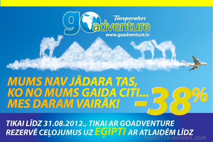 Atpūties Ēģiptē tikai ar Go Adventure! www.goadventure.lv