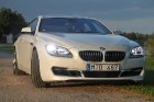 Mūsu testa automobiļa BMW Gran Coupe 640i tehniskie rādītāji - 320 zirgspēki, maksimālais ātrums 250 km/h, paātrinājums no 0 līdz 100 km/h tiek veikts 6