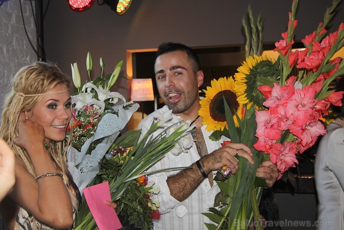 Roberto Meloni & Jenny May prezentē jaunā singla «Paslēpes» videoklipu restorānā «Kitchen». Foto sponsors: www.restaurantkitchen.lv 81264