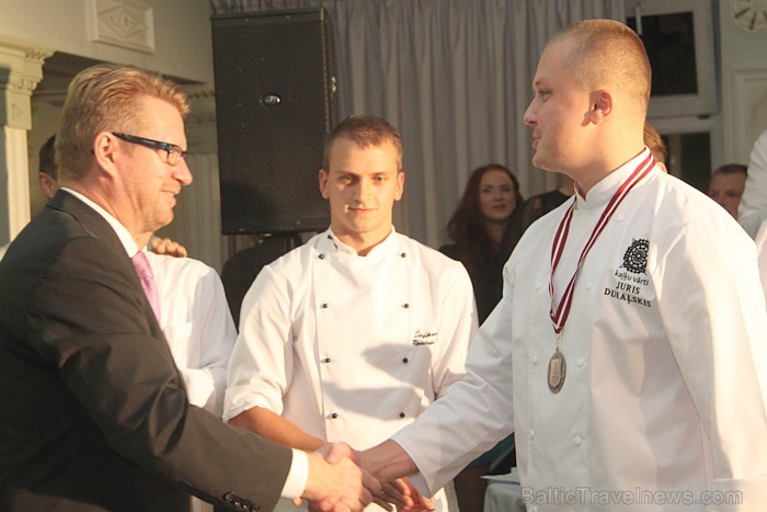 «Latvijas 2012. gada labākais pavārs» otrajā vietā ir Juris Dukaļskis no restorāna Kaļķu vārti (www.kalkuvarti.lv) 81776