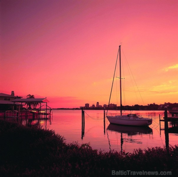 Saulainā Florida, kur saule spīd 300 dienas gadā, spēj apburt ikvienu. Foto: www.visitclearwaterflorida.com 83054