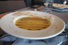 Restorāna «Colombo» saldās kukurūzas krēmzupa ar parmezāna sieru (2.90 Ls) 11
