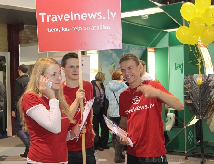 BalticTravelnews.com komanda tūrisma izstādē «Balttour 2013» (8.02-10.02.2013). Foto sponsors: GoAdventure.lv 88481