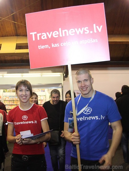 BalticTravelnews.com komanda tūrisma izstādē «Balttour 2013» (8.02-10.02.2013). Foto sponsors: GoAdventure.lv 88486