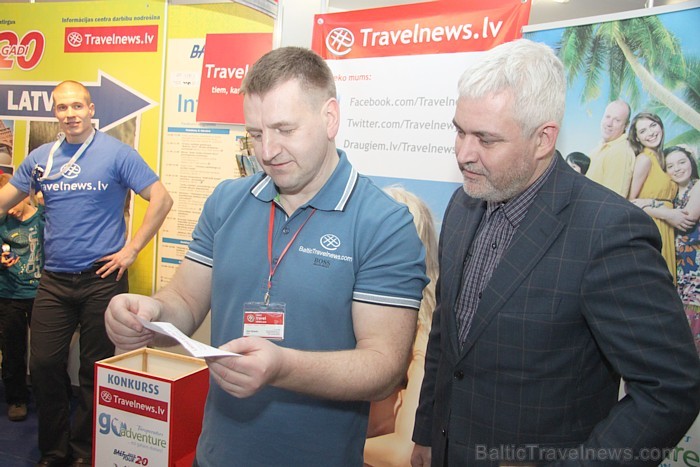 BalticTravelnews.com konkursa galvenās balvas (7 dienas Turcijas 5 zvaigžņu viesnīcā) izloze, ko piedāvāja starptautiskais tūroperators GoAdventure. F 88500