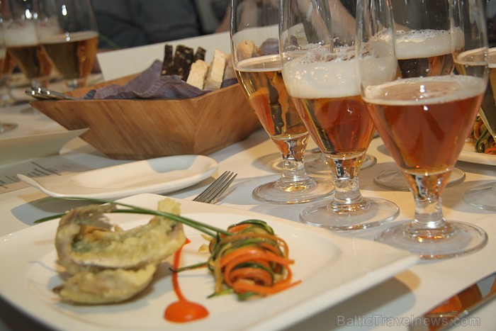 Otrais pamatēdiens: Baltijas reņģītes kraukšķīgā tempura mīklā ar tradicionālo dārzeņu šifonādi + alus izvēle - Užavas alus 