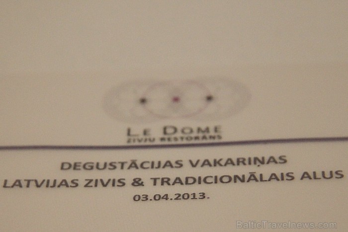 Vecrīgas restorāns Le Dome rīkoja 03.04.2013 degustrācijas vakariņas ar plašu Latvijas alus izvēli - www.ZivjuRestorans.lv 91404