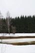 Ledus kušana Latvijas un Lietuvas pierobežas upē Mēmelē jeb Nemunelē. Kuplās egles jau atrodas Lietuvas pusē. 6