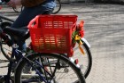 Rīgas velo nedēļas 2013 ietvaros velosipēdisti pie Brīvības pieminekļa pulcējās uz Rīga velo parādi - iepazīsti Pārdaugavu. 14