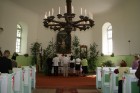 Vasarsvētkos (19.05.2013) Ērberģes evaņģēliski luteriskajā baznīcā norisinājās iesvētības, kas pirmo reizi pēc vairāku gadu pārtraukuma pulcēja piecus 5