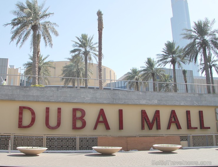 Travelnews.lv redakcija apmeklē pasaules lielāko iepirkšanās centru Dubai Mall, kur izvietojies milzīgs akvārijs. Foto sponsors: www.goadventure.lv 95444