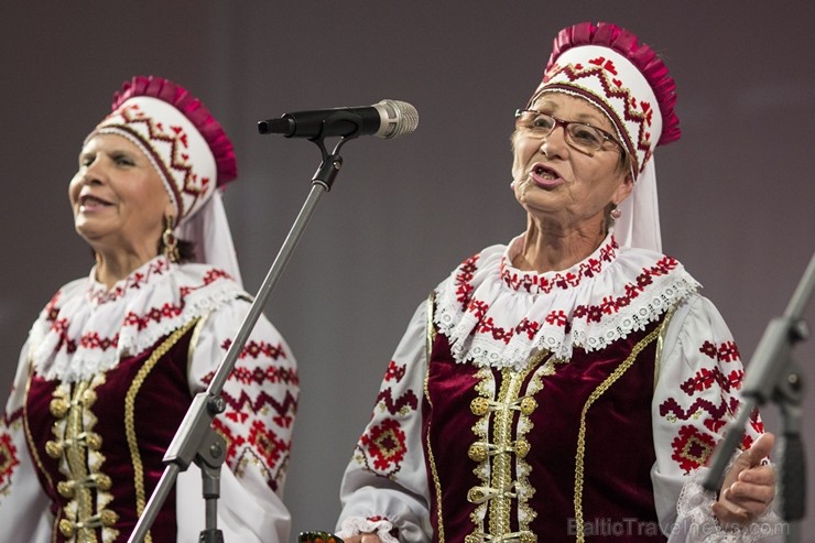 XXV Vispārējo latviešu dziesmu un XV deju svētku ietvaros pirmdien, 1. jūlijā, Lielajā Ģildē notika mazākumtautību kolektīvu koncertuzvedums Zem viena 97690