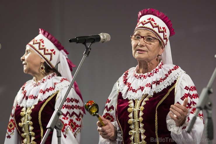 XXV Vispārējo latviešu dziesmu un XV deju svētku ietvaros pirmdien, 1. jūlijā, Lielajā Ģildē notika mazākumtautību kolektīvu koncertuzvedums Zem viena 97692