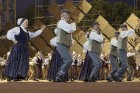 4. jūlijā Daugavas stadionā notika XXV Vispārējo latviešu Dziesmu un XV Deju svētku deju lieluzveduma Tēvu laipa ģenerālmēģinājums, kurā piedalījās 60 61