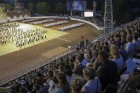 4. jūlijā Daugavas stadionā notika XXV Vispārējo latviešu Dziesmu un XV Deju svētku deju lieluzveduma Tēvu laipa ģenerālmēģinājums, kurā piedalījās 60 90