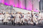 Ar aptuveni 18 000 dalībnieku uzstāšanos Mežaparka Lielajā estrādē noslēdzas XXV Vispārējie latviešu Dziesmu un XV Deju svētki 46