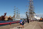 Starptautiskās burukuģu un jahtu regates The Tall Ships Races 2013 dalībnieki pirms došanās uz Rīgu ieradās Ventspilī, kur tos varēja apskatīt Ostas i 34