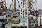 Starptautiskās burukuģu un jahtu regates The Tall Ships Races 2013 dalībnieki pirms došanās uz Rīgu ieradās Ventspilī, kur tos varēja apskatīt Ostas i 84