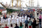 Starptautiskās burukuģu un jahtu regates The Tall Ships Races 2013 dalībnieki pirms došanās uz Rīgu ieradās Ventspilī, kur tos varēja apskatīt Ostas i 100