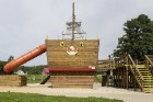 Muzeja teritorijā atrodas lielākais koka atrakciju kuģis Baltijā 10