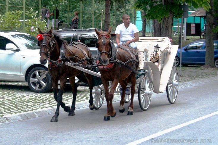 Kūrorts ir ekoloģiski tīrs, tāpēc ir neierasts transports - karietes, velorikšas, mini vilcieni.
Foto sponsors: www.novatours.lv Kūrorts ir ekoloģiski tīrs, tāpēc ir neierasts transports - karietes, velorikšas, mini vilcieni.
Foto sponsors: www.novatours.lv 103685