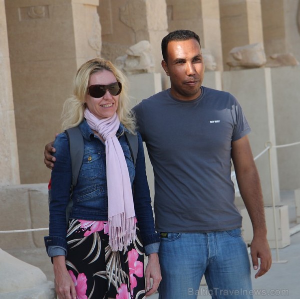 Travelnews.lv apmeklē valdnieces Hatšepsutas templi Luksorā. Vairāk informācijas par ceļojumiem uz Ēģipti - www.GoAdventure.lv 109692