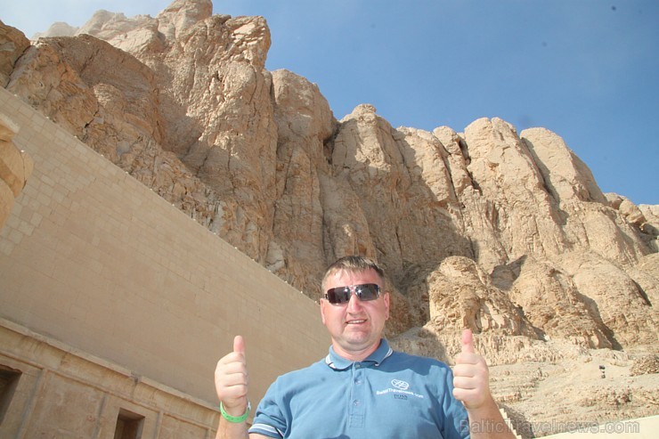 Travelnews.lv apmeklē valdnieces Hatšepsutas templi Luksorā. Vairāk informācijas par ceļojumiem uz Ēģipti - www.GoAdventure.lv 109705