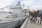 Daugavā svētku laikā tika demonstrēti Jūras spēku kuģi 8
