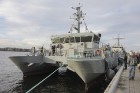 Daugavā svētku laikā tika demonstrēti Jūras spēku kuģi 12