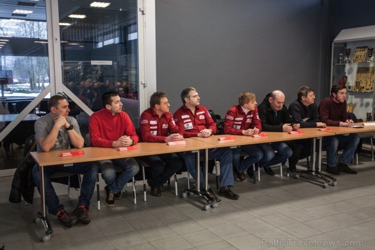 15.12.2013 sacīkšu trases Biķernieki administrācijas ēkā notika Russo Baltic Racing Team komandas prezentācija vēsturiskajam rallijam Monte Carlo Hist 111132