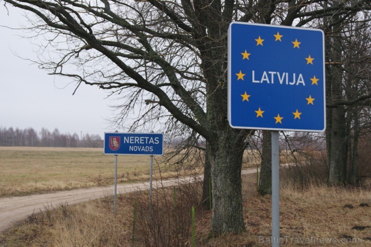 Latvijas un Lietuvas robeža pie Pilskalnes Neretas novadā 112102