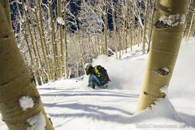 Kolorado slēpošanas kūrorts Vail ir unikāla vieta, kur saules stari apmeklētājus priecē 300 dienas gadā 113045