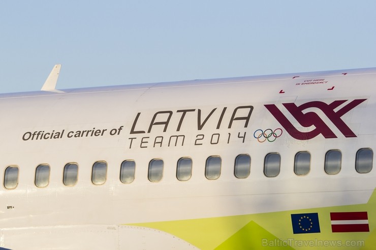 Pirmo reizi vēsturē Latvijas un Lietuvas delegācija uz Ziemas Olimpiskajā spēlēm dodas ar īpaši apdrukātu Boeing 737 lidmašīnu Pirmo reizi vēsturē Latvijas un Lietuvas delegācija uz Ziemas Olimpiskajā spēlēm dodas ar īpaši apdrukātu Boeing 737 lidmašīnu 114017