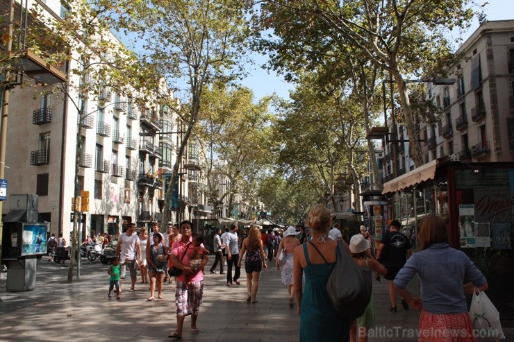 La Rambla ir Barselonas galvenā gājēju iela 116976