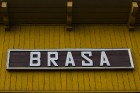 Pirmā dzelzceļa stacija Brasas apkaimē tika atklāta 1872. gadā ar nosaukumu Kara hospitāļa platforma. 1919. gadā stacijas nosaukums tika nomainīts uz  1