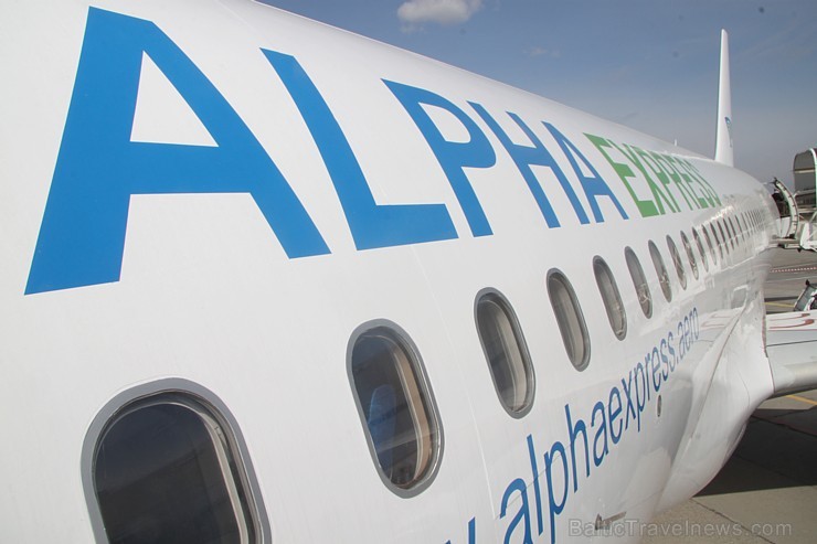 Čartera lidsabiedrība «Alpha Express Airlines» prezentēja 3.04.2014 pirmo iegādāto lidmašīnu AirBus 320, kuru plānots izmantot gan čarterlidojumiem, g 118070