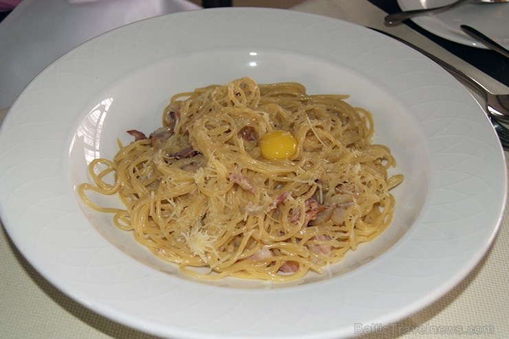 Spagetti olu - bekona mērcē ar Parmas sieru 118726