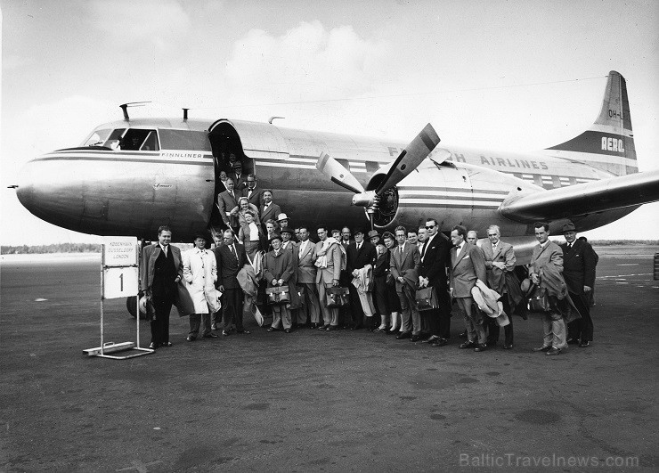 Finnair inaugurācijas lidojums uz Londonas Hītrovas lidostu (29. augusts, 1954. gads) 119373