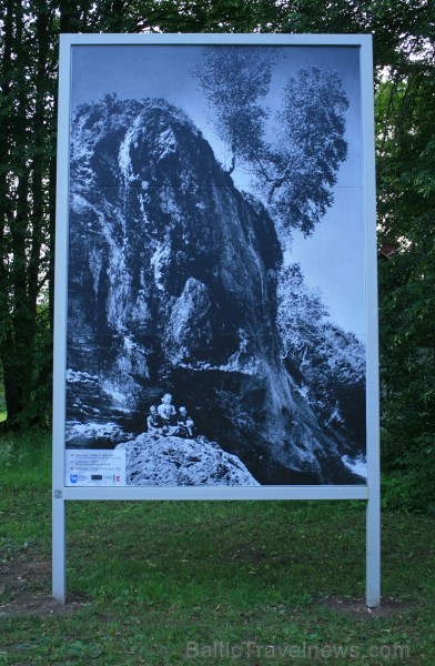 Tā Staburags izskatījies 1956. gadā. Bilde aplūkojama turpat pie trepēm uz Staburaga klinti 126829